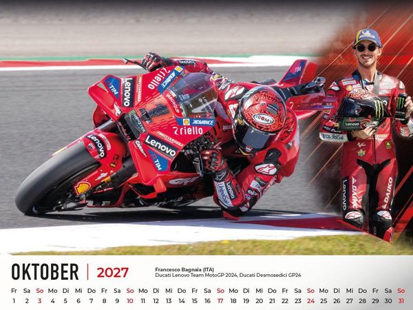 Produktbild: The Best of Ducati im Rennsport Kalender 2027
