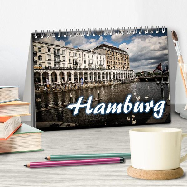Produktbild: Hamburg (Tischkalender 2026 DIN A5 quer), CALVENDO Monatskalender