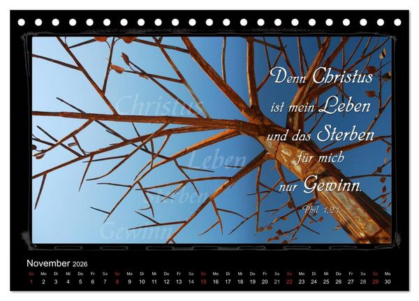 Produktbild: Monat f&uuml;r Monat ein Bibelvers (Tischkalender 2026 DIN A5 quer), CALVENDO Monatskalender