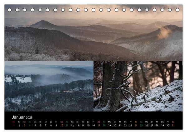 Produktbild: Atemberaubende und Emotionale Landschaften in der Pfalz (Tischkalender 2026 DIN A5 quer), CALVENDO Monatskalender
