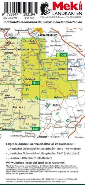 Produktbild: Radfahren, Bayerischer Odenwald / Hessischer Odenwald-Ost und Maintal