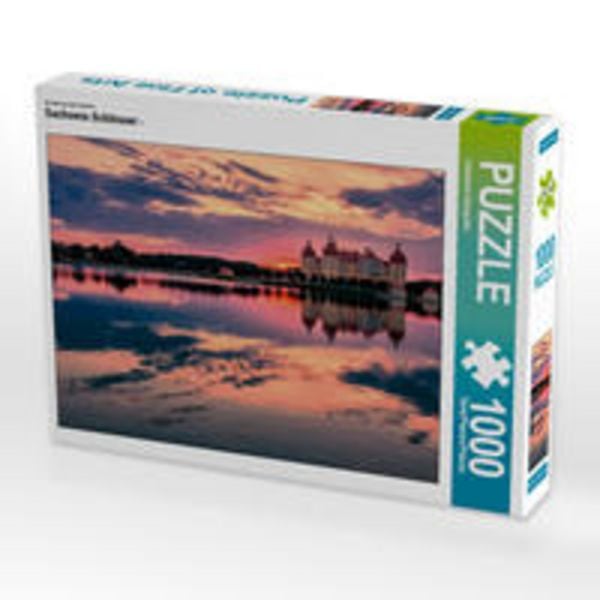 CALVENDO Puzzle Ein Motiv aus dem Kalender Sachsens Schlösser - | 1000 Teile Lege-Größe 64x48cm Foto-Puzzle für glückliche Stunden