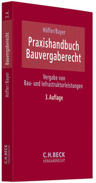 Produktbild: Praxishandbuch Bauvergaberecht