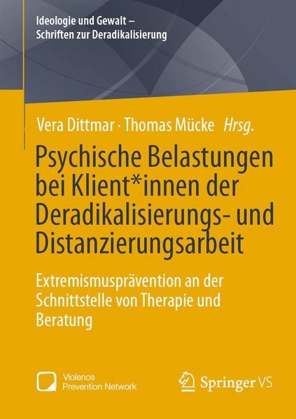 Produktbild: Psychische Belastungen bei Klient*innen der Deradikalisierungs- und Distanzierungsarbeit
