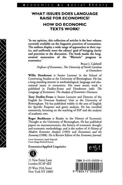 Produktbild: Economics and Language