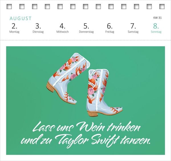 Produktbild: Postkartenkalender 365 Tage mit Taylor Swift 2027