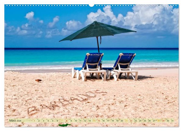 Produktbild: Die kleinen Antillen - Barbados (Wandkalender 2026 DIN A2 quer), CALVENDO Monatskalender
