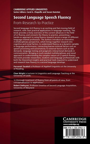 Produktbild: Second Language Speech Fluency