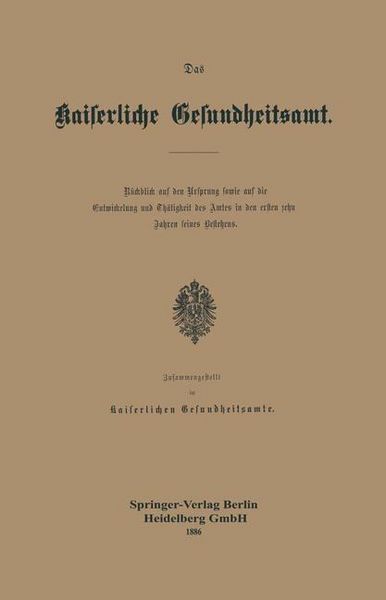 Produktbild: Das Kaiserliche Gesundheitsamt