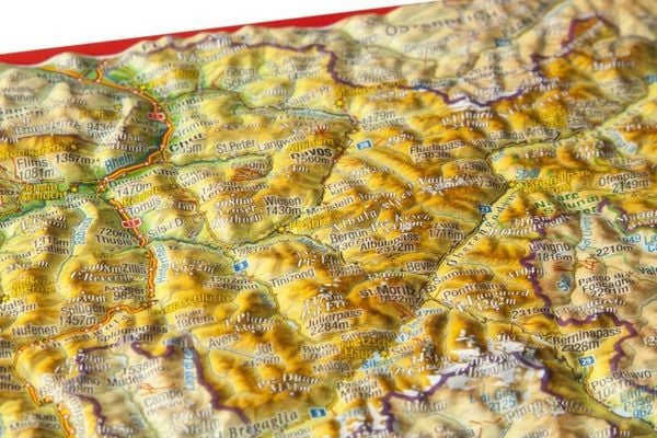 Produktbild: Markgraf, A: Reliefpostkarte Graub&uuml;nden