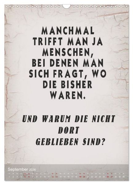 Produktbild: Ziemlich schlecht gelaunt (Wandkalender 2026 DIN A3 hoch), CALVENDO Monatskalender