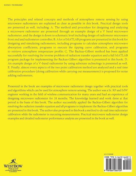 Produktbild: A Practical Microwave Radiometer Design and Atmosphere Remote Sensing