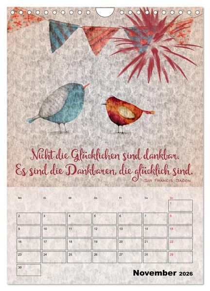 Produktbild: Lebensweisheiten zum Reflektieren (Wandkalender 2026 DIN A4 hoch), CALVENDO Monatskalender