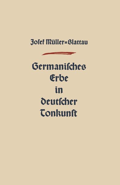 Produktbild: Germanisches Erbe in Deutscher Tonkunst