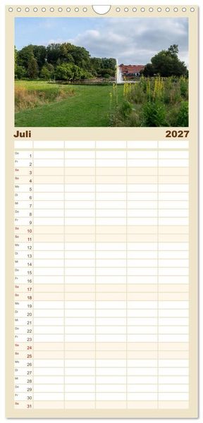 Produktbild: Familienplaner 2027 - Bottroper Stadtansichten mit 5 Spalten (Wandkalender, 21 x 45 cm) CALVENDO