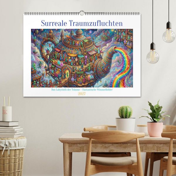 Produktbild: Surreale Traumzufluchten (Wandkalender 2027 DIN A2 quer), CALVENDO Monatskalender