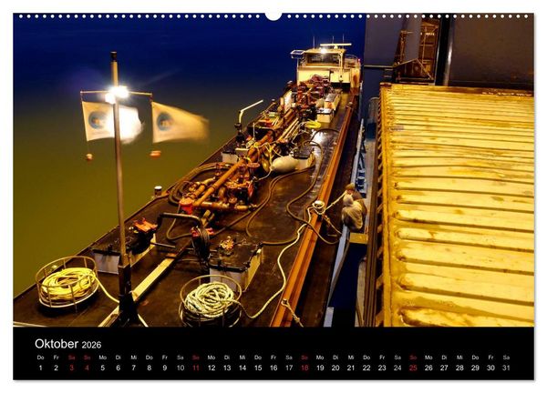 Produktbild: Binnenschiff Ahoi! (Wandkalender 2026 DIN A2 quer), CALVENDO Monatskalender