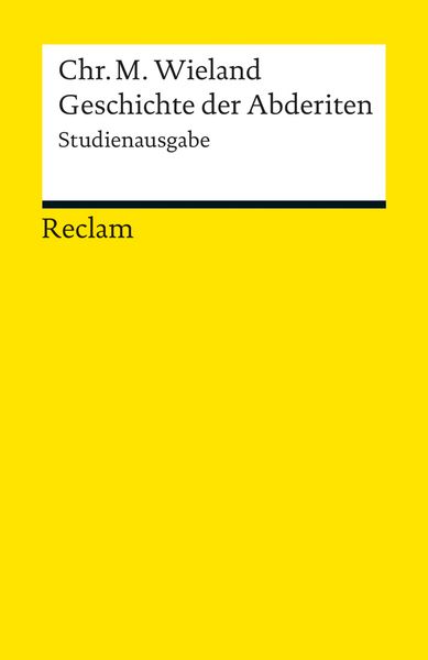 Produktbild: Geschichte der Abderiten. Studienausgabe
