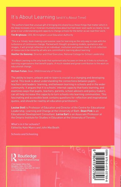 Produktbild: It's About Learning (and It's About Time)