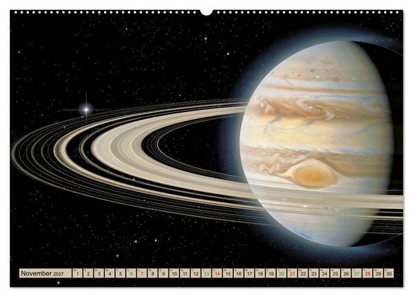 Produktbild: Jupiter, Motive inspiriert vom gr&ouml;&szlig;ten Planeten unseres Sonnensystems (Wandkalender 2027 DIN A2 quer), CALVENDO Monatskalender