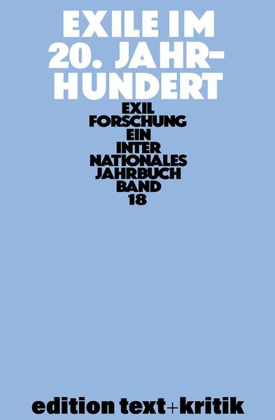 Produktbild: Exile im 20. Jahrhundert