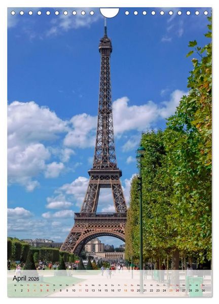 Produktbild: Eiffelturm - Ikone der Architektur, Ikone der Ingenieurskunst (Wandkalender 2026 DIN A4 hoch), CALVENDO Monatskalender