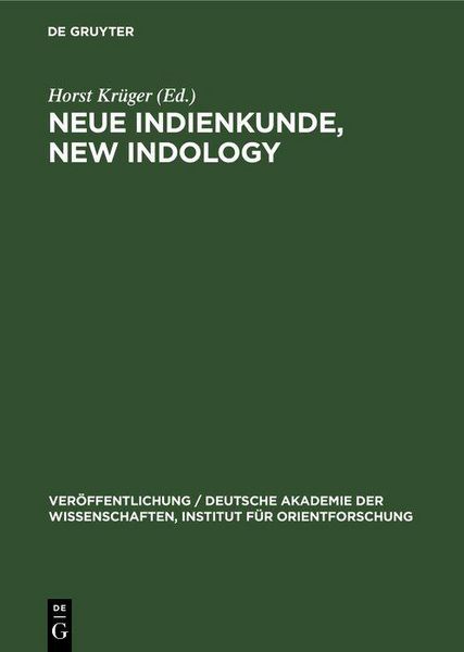 Produktbild: Neue Indienkunde, New Indology