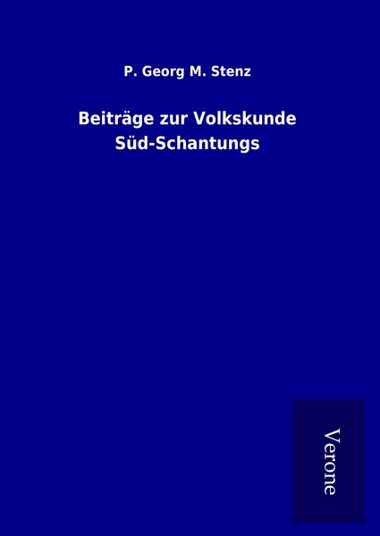 Produktbild: Beitr&auml;ge zur Volkskunde S&uuml;d-Schantungs