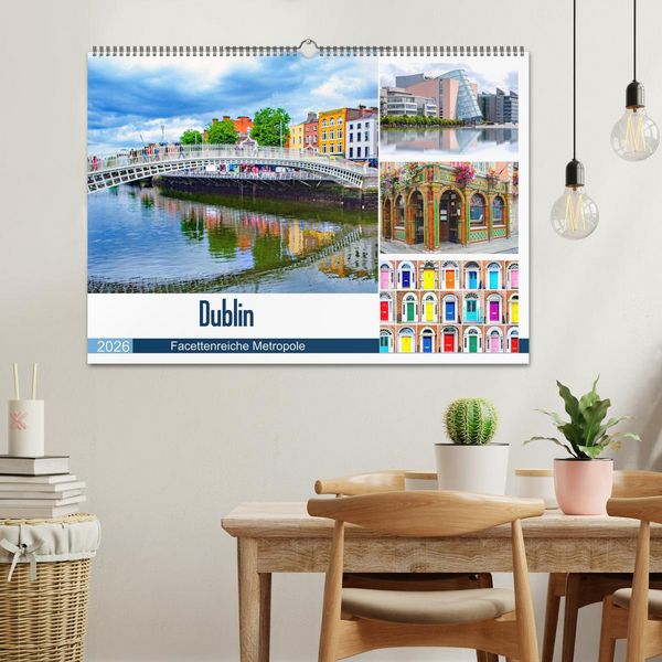 Produktbild: Dublin - Facettenreiche Metropole (Wandkalender 2026 DIN A2 quer), CALVENDO Monatskalender