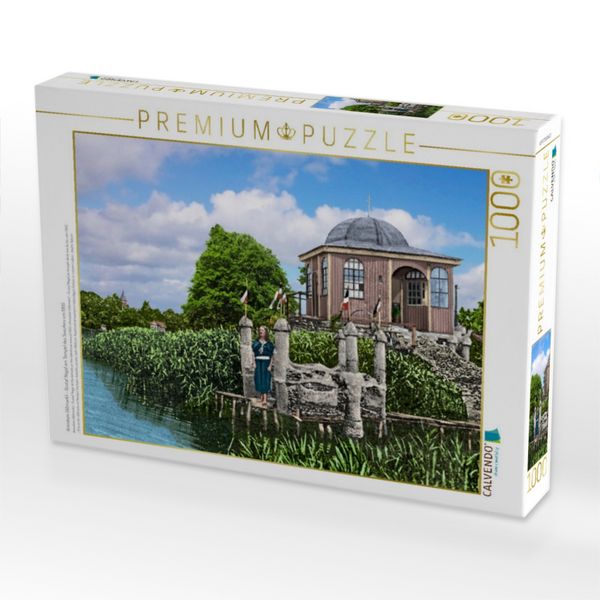 Produktbild: CALVENDO Puzzle Arendsee (Altmark) - Gustaf Nagel am Tempel des Seeufers um 1905 | 1000 Teile Lege-Gr&ouml;&szlig;e 64x48cm Foto-Puzzle f&uuml;r gl&uuml;ckliche Stunden