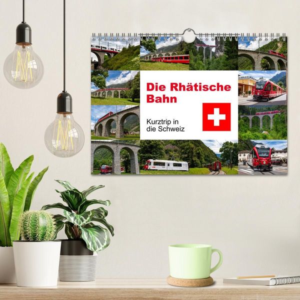Produktbild: Die Rh&auml;tische Bahn - Ein Kurztrip in die Schweiz (Wandkalender 2027 DIN A4 quer), CALVENDO Monatskalender