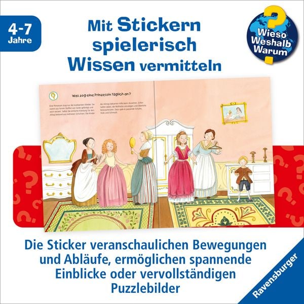 Produktbild: Wieso? Weshalb? Warum? Stickerheft - Prinzessinnen