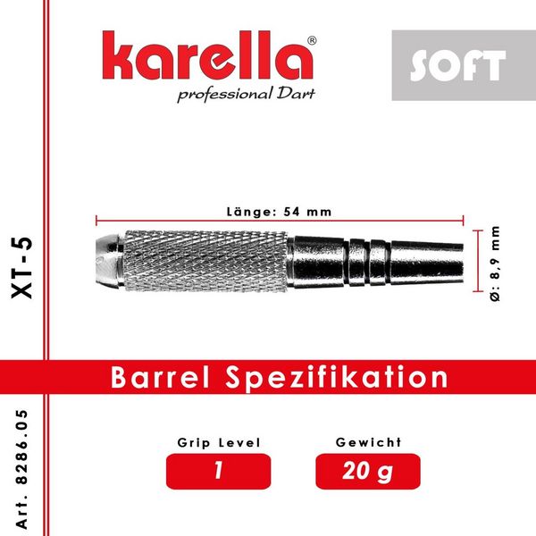 Produktbild: Karella 828605 - Softdart XT-5 20gr., 3er Set