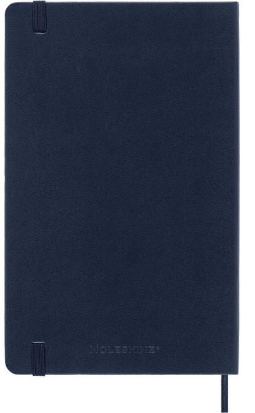Produktbild: Moleskine 18 Monate Wochen Notizkalender 2026/2027, L/A5, 1 Wo = 1 Seite, Rechts linierte Seite, Fester Einband, Saphir