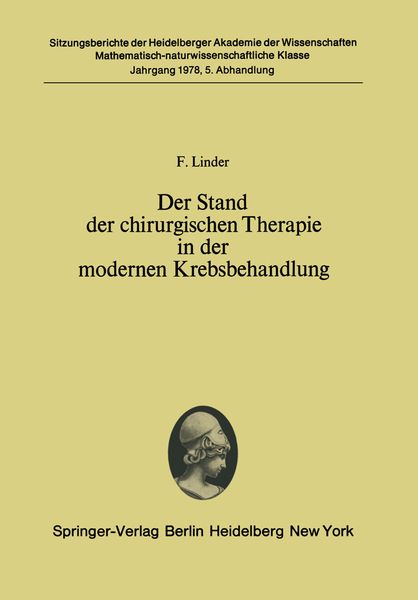 Produktbild: Der Stand der chirurgischen Therapie in der modernen Krebsbehandlung