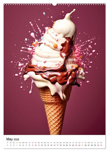 Produktbild: Iced Euphoria (High Quality Premium Wall Calendar 2026 DIN A2 portrait),CALVENDO 12 Month Wall Calendar