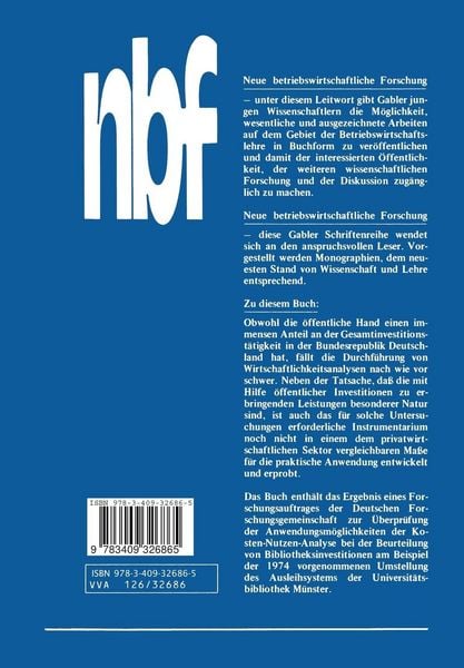 Produktbild: Wirtschaftlichkeitsrechnung bei &ouml;ffentlichen Investitionen