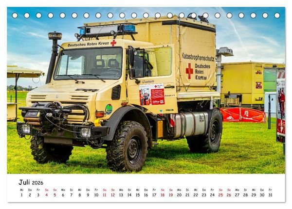 Produktbild: Blaulichttag, unsere Retter! (Tischkalender 2026 DIN A5 quer), CALVENDO Monatskalender