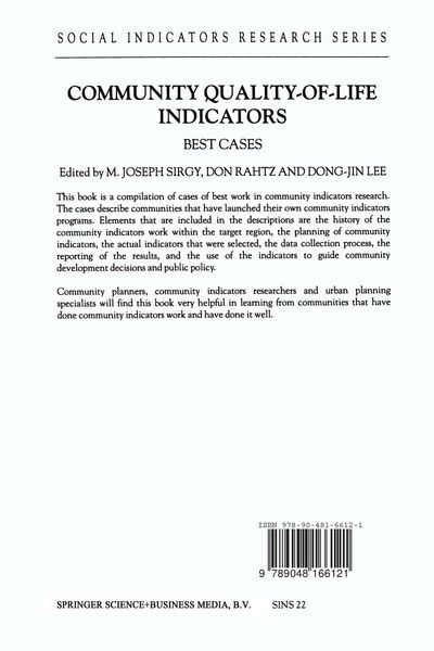 Produktbild: Community Quality-of-Life Indicators