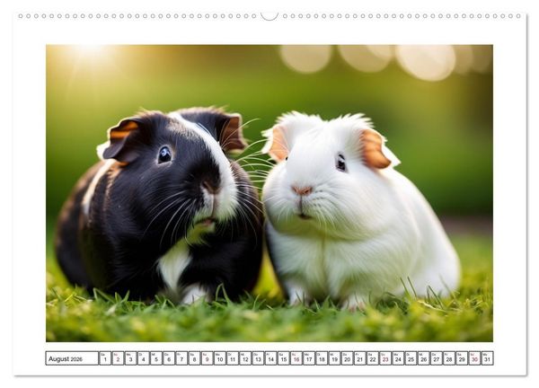 Produktbild: Haustiere - Black and White (Wandkalender 2026 DIN A2 quer), CALVENDO Monatskalender