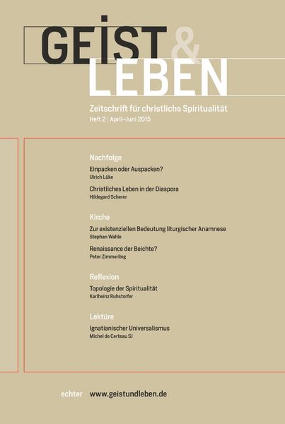 Produktbild: Geist und Leben 2/2015
