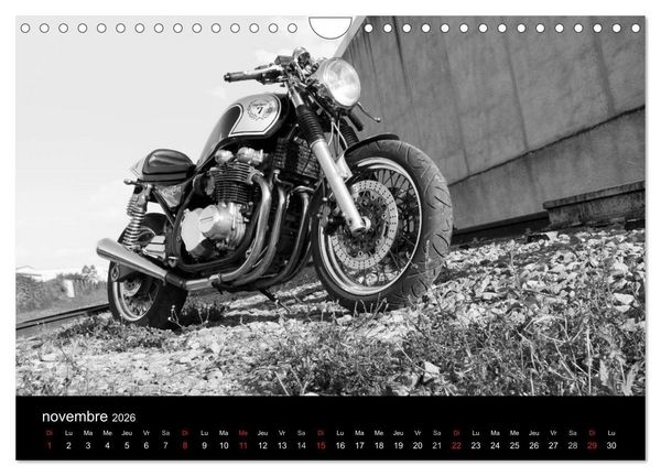 Produktbild: Une moto de caract&egrave;re (Calendrier mural 2026 DIN A4 vertical), CALVENDO calendrier mensuel