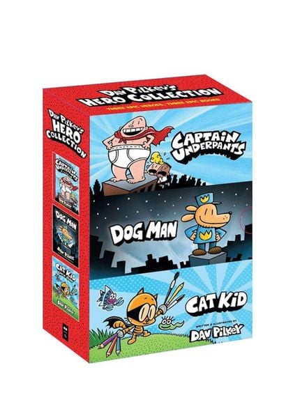 Produktbild: Dav Pilkey's Hero Collection (Captain Underpants #1, Dog Man #1, Cat Kid Comic Club #1)