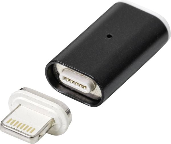 Renkforce Handy, Notebook Adapter [1x USB-C® Buchse - 1x Apple Lightning-Stecker] RF-4746078 magnetischer Stecker