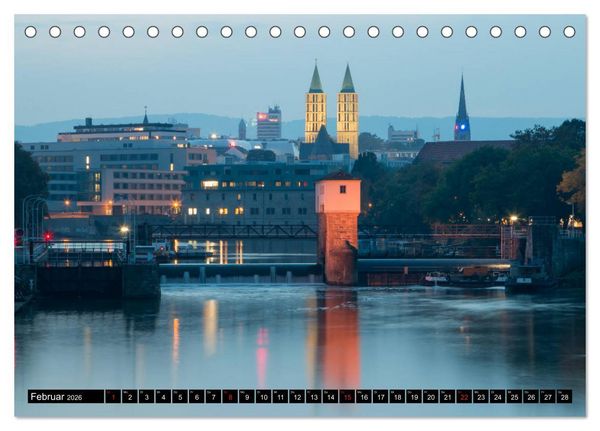 Produktbild: Kassel bei Nacht (Tischkalender 2026 DIN A5 quer), CALVENDO Monatskalender