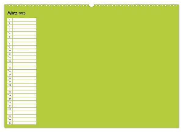 Produktbild: Bunter Bastelkalender (Wandkalender 2026 DIN A2 quer), CALVENDO Monatskalender