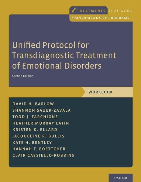 Produktbild: Unified Protocol for Transdiagnostic Treatment of Emotional Disorders