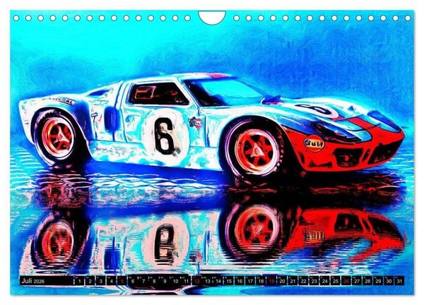 Produktbild: Automobil Voiture Car (Wandkalender 2026 DIN A4 quer), CALVENDO Monatskalender