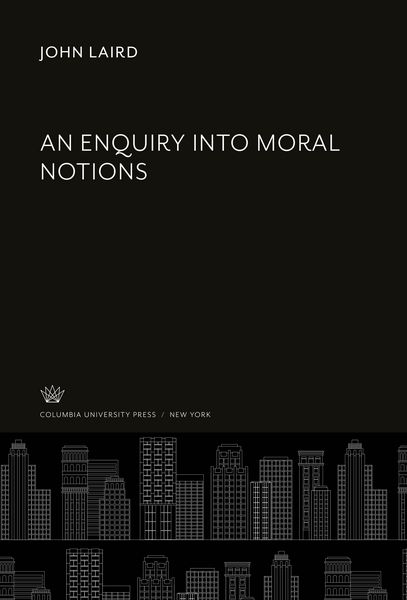 Produktbild: An Enquiry into Moral Notions