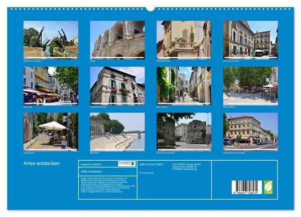 Produktbild: Arles entdecken (hochwertiger Premium Wandkalender 2026 DIN A2 quer), Kunstdruck in Hochglanz